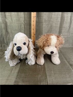Lot 2 Ganz Webkinz Cocker Spaniel & American Cocker Plush Stuffed Animal NO CODE